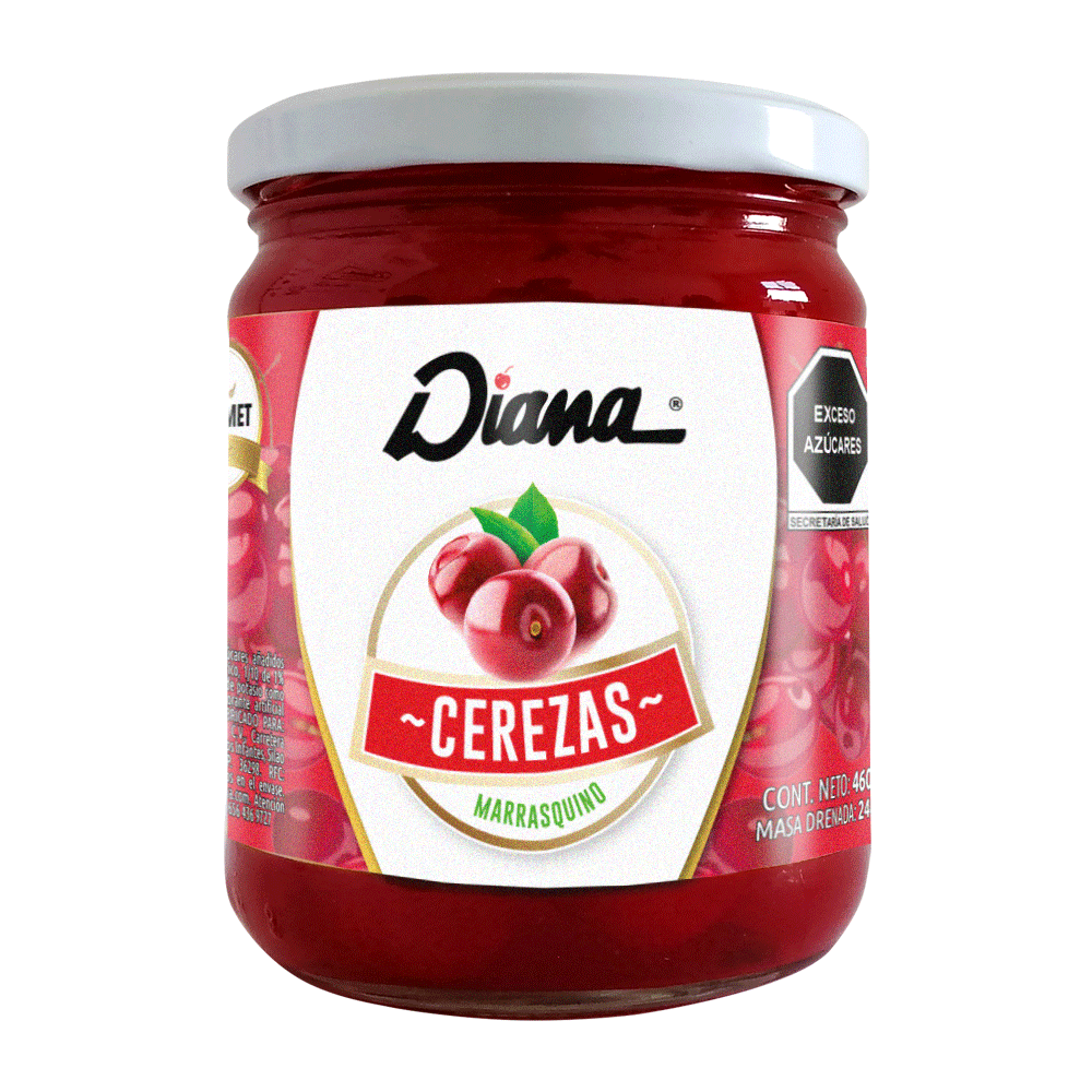 Cerezas con tallo en Tarro de 460 gramos