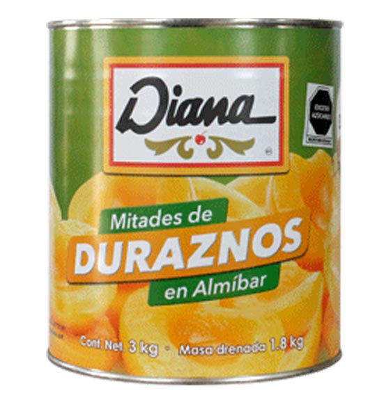 Duraznos en almíbar Diana