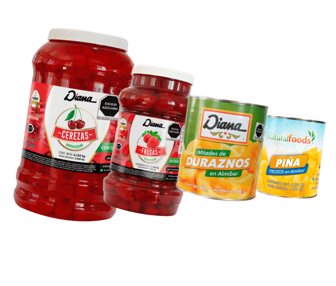 Catálogo de frutas en conserva Diana